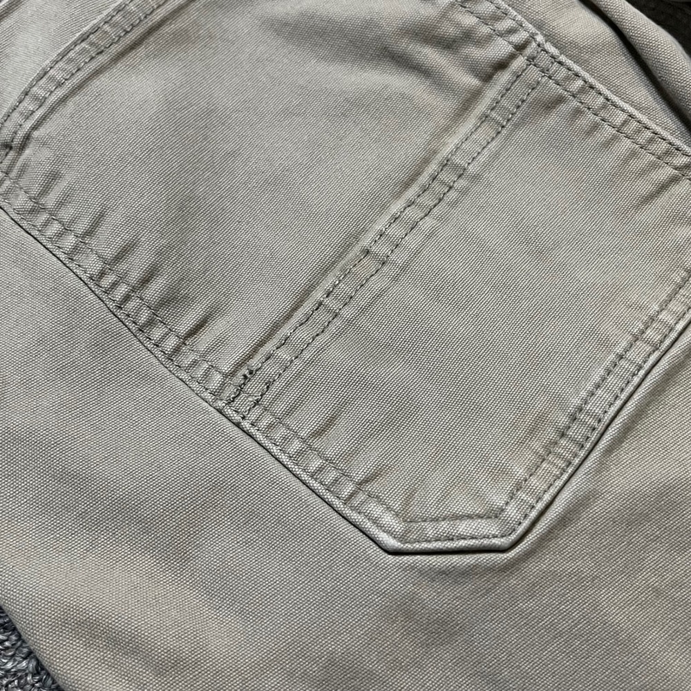 Ridgecut Toughwear Mens 34x32 Beige Canvas Carpenter Pants Utility Workwear - Picture 10 of 11